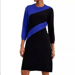 Nine West Diagonal Striped Sweater Dress